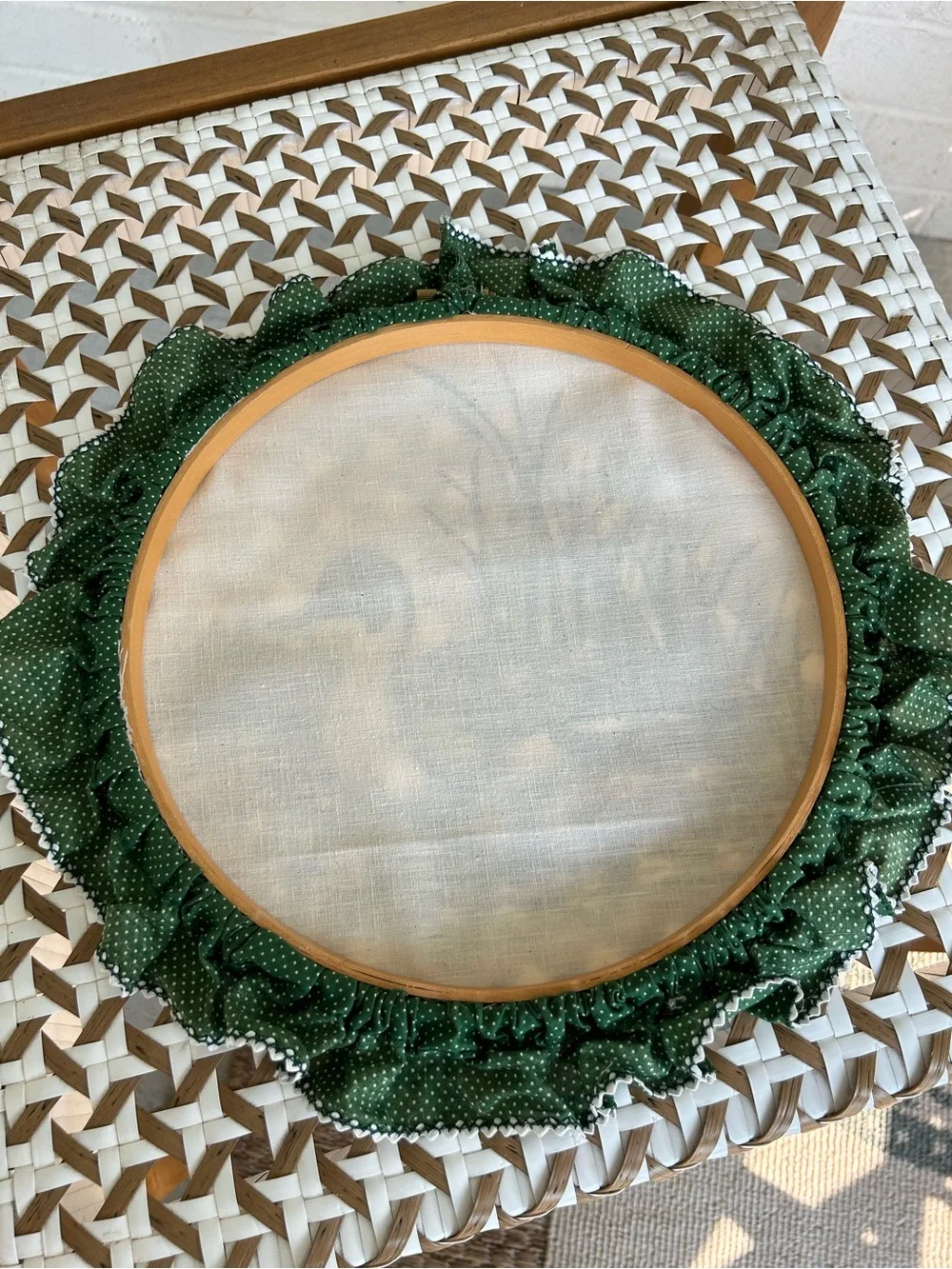 Vintage Green fabric Duck Wall Art